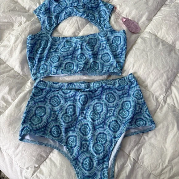 Crystal Blue Kyanite Two-Piece Set - Picture 2 of 10